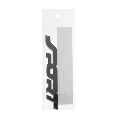 Sport sticker, metal, 14 × 2 cm, black-9