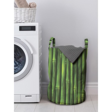 Bamboo stalk storage basket for storage of things, size 35x50 cm