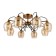 Ceiling EVOLUCE lamp. Sle110002-08. Acro. 8x60 watts, E27, 75x75x29 cm, bronze color
