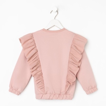 Sweatshirt for girl KAFTAN "Basic Line" size 30 (98-104), pink color-8