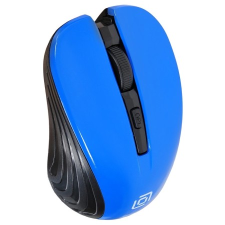 Mouse call 545MW black/blue optical (1600DPI) wireless USB for laptop (4but)-5