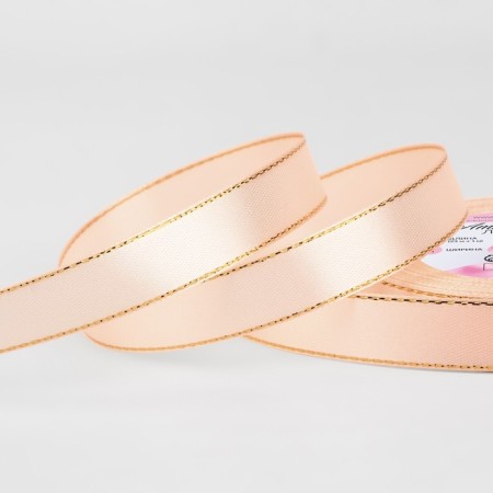 Satsis tape "Golden threads", 15 mm × 23 ± 1 m, pale first-item No. 007