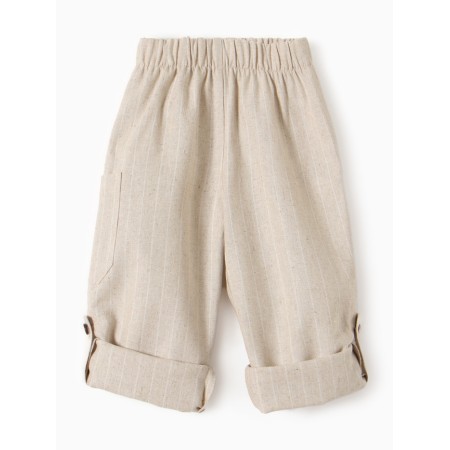 Children's pants Minaku, beige color, height 86-92 cm