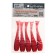 Yaman foam fish with silicone insert, 9 cm, 24 UV color, 5 pcs.
