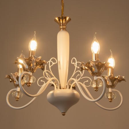 Lilet chandelier 5he14 40W white-gold 56x70x56 cm Bayerlux-3