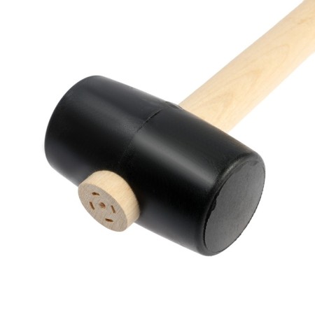 Kiyanka scrap, wooden handle, black rubber, 50 mm, 250 g-2