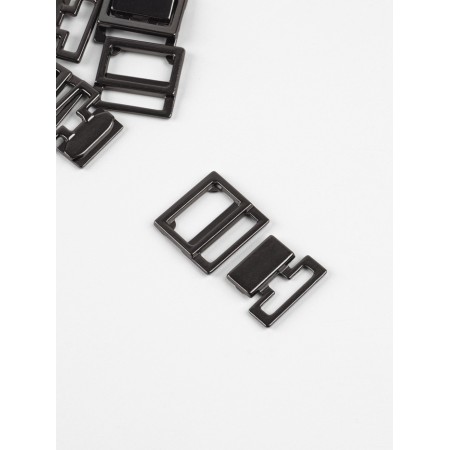 Flotter for a swimsuit, metal, 15 mm, 5 pcs., Black nickel color-1