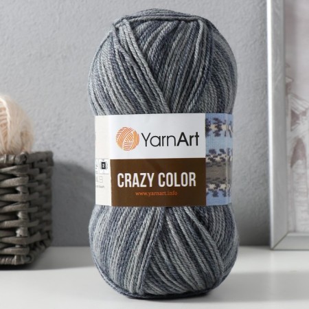 Yarn "Crazy Color" 25% wool, 75% acrylic 260m/100g (652)