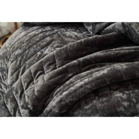 A set with a blanket "Fernand", size 240x260 cm, 50x70 cm - 2 pcs, color Stone-1