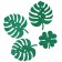 Stickers "Leaves of Monster + Clover" with adhesive pillows, set 4 pcs.
