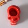 Interior item "Skull" 7*10cm red, white teeth