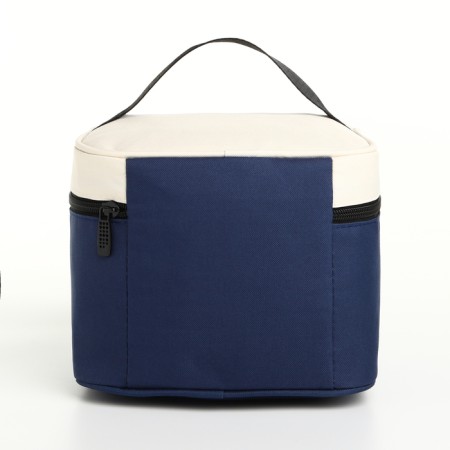Thermo -sample with zipper, 4.5 l, beige color/blue-1