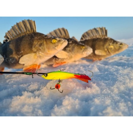 Балансир Lucky John NORDIC 4 + тройник, 4 см, цвет 29 блистер-4