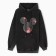 Female sweatshirt, black color, size One size (44-48)