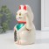 Plastic pendulum "Maneki-Neko White" from the battery 1AA 15.5x11x8 cm