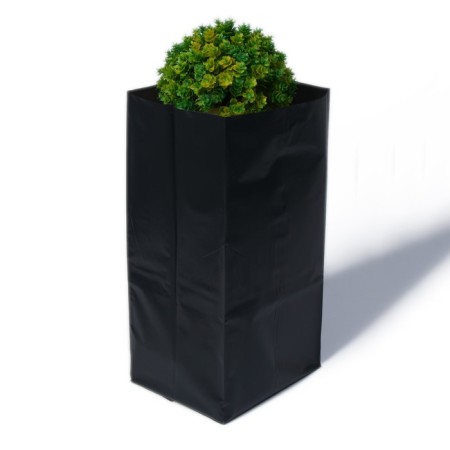 Package for seedlings, 8 l, 15 × 34 cm, polyethylene with a thickness of 100 microns, with perforation, black, Greengo-1