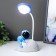 Board lamp "Cosmonaut on the Moon" LED 3W USB AKB White-blue 11.5x7.5x28 cm