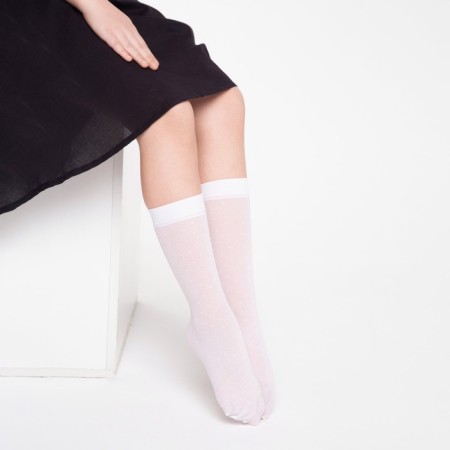 Golphs for children, white color, size 20-22 (32-35)