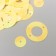 Sequins "circle in the ring" yellow set 30 g d = 2 cm