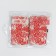 Manicure set "painting", 6 items, in a case, red, white