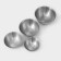Saletnik bowls Sphere, 950 ml, 1.55 liters, 2.4 liters, 3.4 l, with a measured scale, stainless steel, set 4 pcs, silver