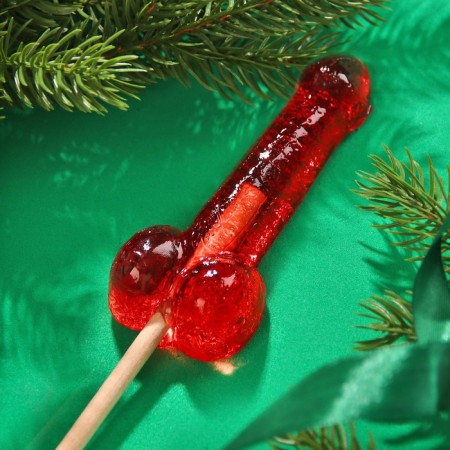 Lollice "Jingle Bells", taste: strawberries, 20 g.-1