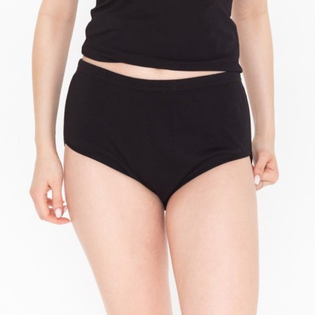 Panties female slips, black color, size 46 (l)