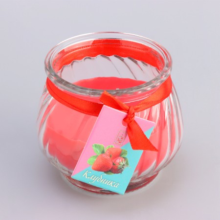 Aromatic “pot” candle 9x7.5cm, strawberries-3