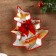 A plate in the form of a Christmas tree "Magic moments", 19.5 x 16.5 cm