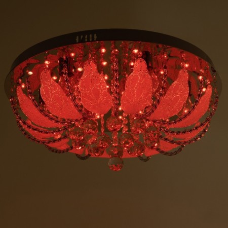 Svetogor chandelier "Butle" 8x60W E27 LED lighting chrome 60x60cm-8