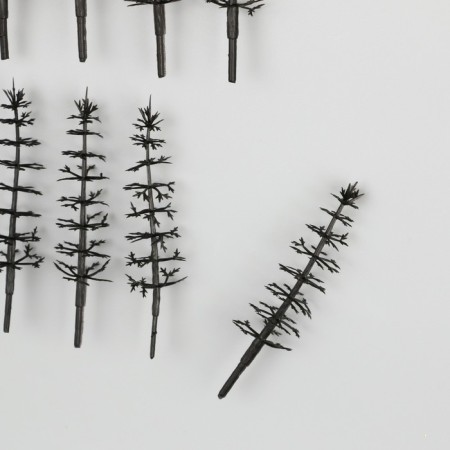 Decor for creating miniatures (trees) "Tree of the tree - Pine" nr 10 pcs 2.2x2.2x8 cm-4