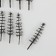 Decor for creating miniatures (trees) "Tree of the tree - Pine" nr 10 pcs 2.2x2.2x8 cm