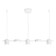 LED LED SUSCOUSE AMBRELLA LIGHT, LINETECH, FL51678, 5XLED, 25 W, 1875LUM, 3000-6400K, white color