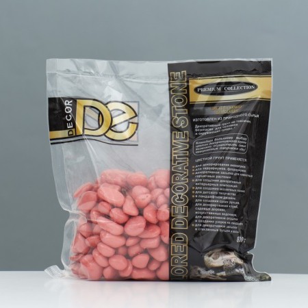 Soil for the aquarium "Galki Color, Pink" 800g FR 8-12 mm-1
