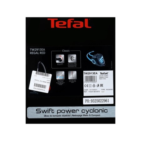 Vacuum cleaner Tefal TW2913EA, 750 W, dry cleaning, 1.2 l, red-7