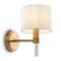 Wall lamp 40W, 1HE14, 25.5x16 cm, brass