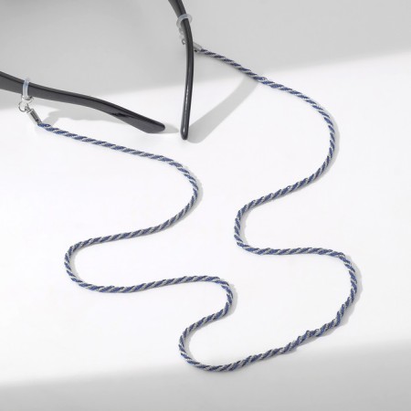 Chain for glasses "Aesthetics" No. 32, color blue-silver, 70 cm-2