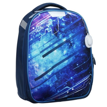 School frame backpack, 37 x 28 x 19 cm, calligrata to "cool cosmos", blue-13