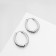 Earrings Metal "Bohemia" turn, color silver