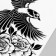 Black Tattoo on the body "Bird and Roses" 48x17 cm