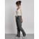 Semi -combinezone ski insulated female winter, size 44, color gray color