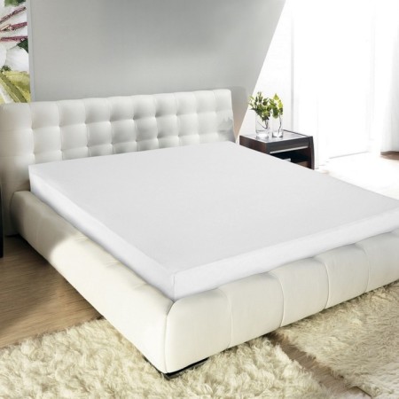 Glass sheet Guten Morgen White, Makra, size 180x200x20 cm, white color