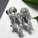 Brooch "Mice" lovers, silver color