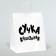 Gift package with jokes, crafted "painted", white, 24 x 10.5 x 32 cm