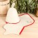 Set for a bathhouse 3 items light (hat, rug, mitten) with a colored chick -colored chick
