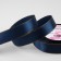 A satin ribbon "Golden threads", 25 mm × 23 ± 1 m, blue color No. 038