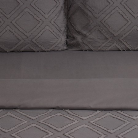 Lovelife Tufting 2PP Romb Lovelieo 175*215cm, 200*230cm, 50*70cm-2pcs, gray, 110 g/m2-2