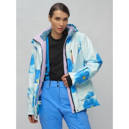 Ski suit female, size 42, blue color-9