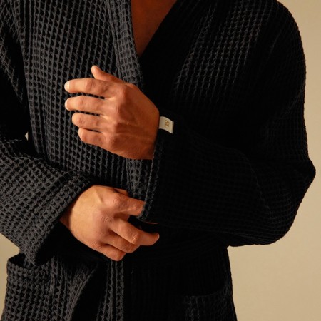 Wafel dressing gown men SL Home: BOHO "Dark Mare", size XL, 100% cotton, 280 g/m2-6
