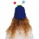 Carnival hat "Eye-player" with horns pr 56-58, blue color